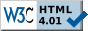 W3 Org says this page is HTML 4.01 compliant
